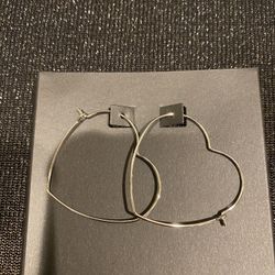 Silver Plated Heart earings