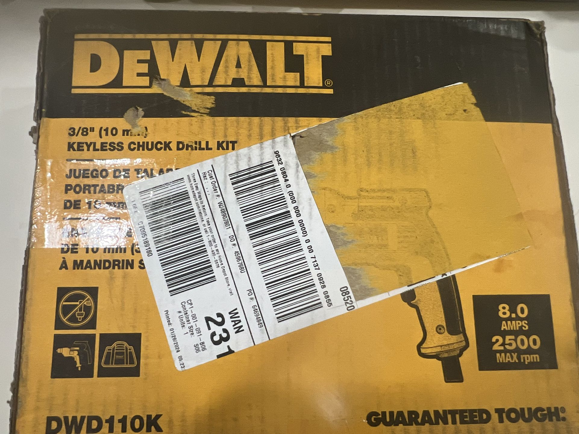 Dewalt Key Chuck Drill Kit