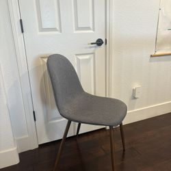 Grey Chair With Brown Legs From Target 