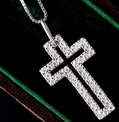 Hollow Women Cross Necklace