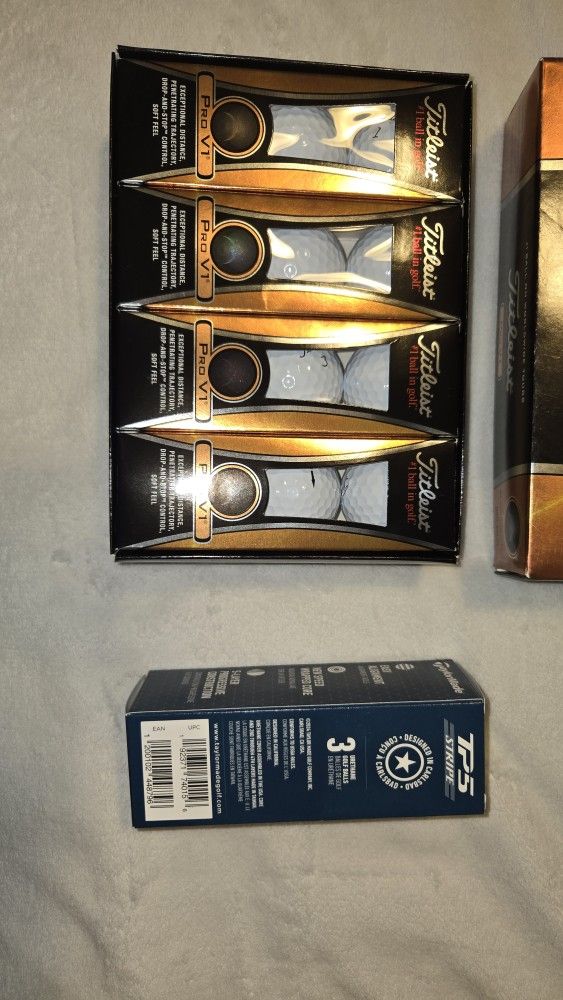 Golf Balls. TaylorMade And Titleist