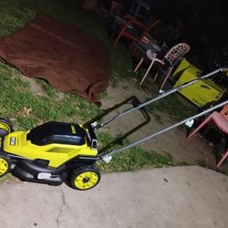 13 " 18,V Ryobi Puch Mower Kit New On Box 