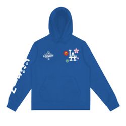 Dodgers x Murakami World Series Hoodie Blue Large