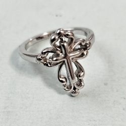 Sterling Silver Cross Ring 