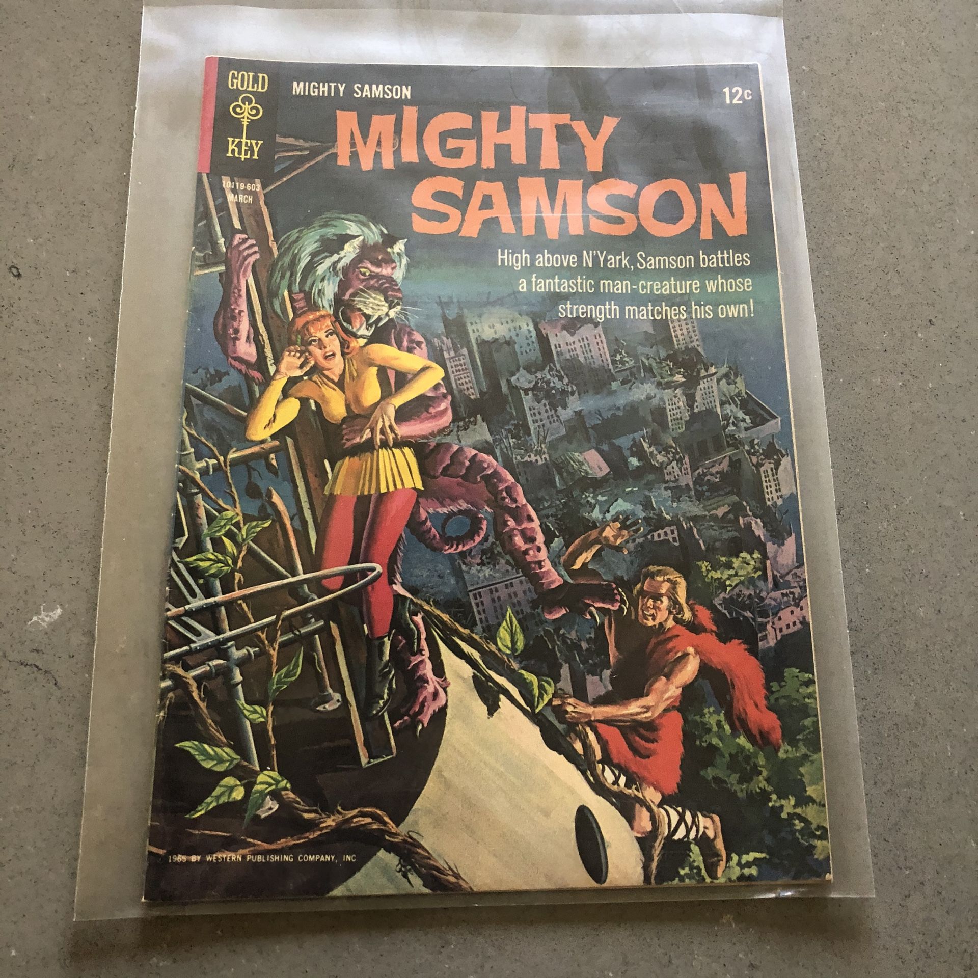 Gold key Mighty Samson comic book 1965