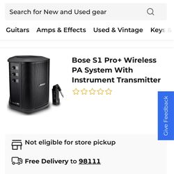 $600 OBO Bose S1 Pro+ With Wirelss Instrument Transmitter