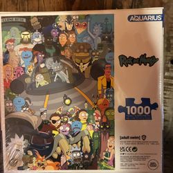 Rick And Morty Adult Swim 1,000 Pc Puzzle New Sealed