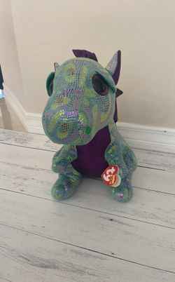 NEW! Ty Beanie Boo Dragon cinder Large NWT