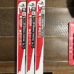 New Milwaukee sawzall blades