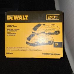 DeWalt 3ah 2-pack batteries 
