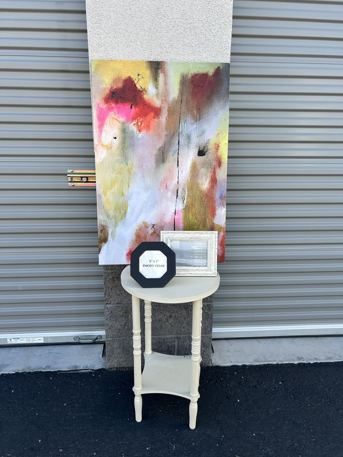 Picture And Side Table