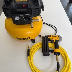Dewalt Nailer And Compressor Combo Kit
