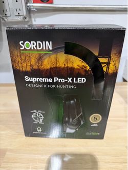 Sordin Pro-X Ear Muffs - Active and Electronic Ear Defenders w/Leather Headband