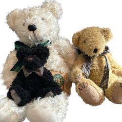 Teddy Bear  3 special bears one Boyd’s  the other is heartfelt and Eden No original box but all almost new. T-195 all sold as a set of 3