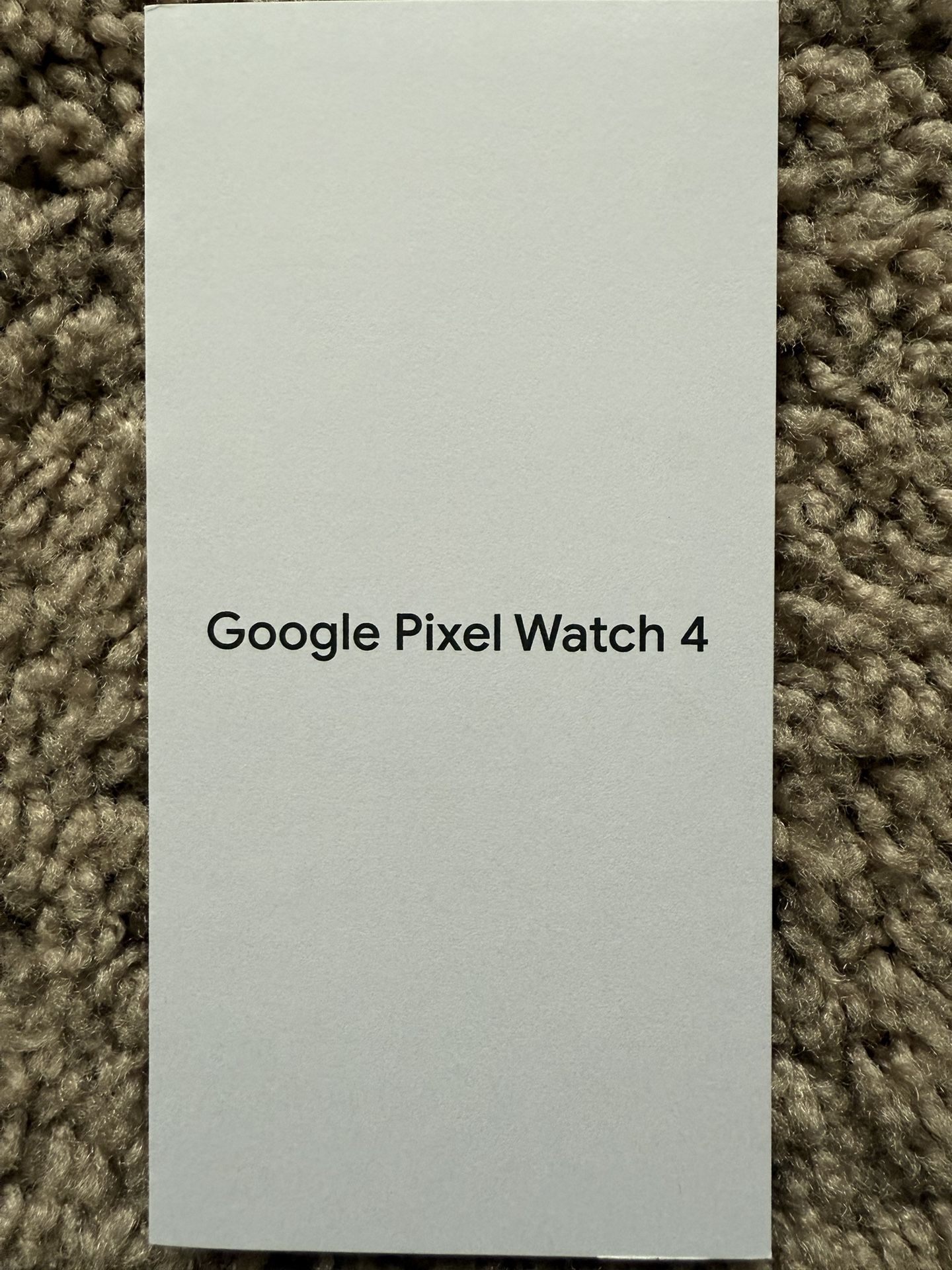 Google pixel Watch 4