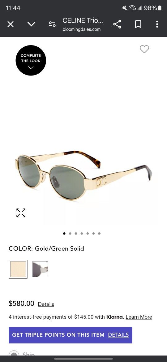 Celine Triomphe Sunglasses (Original)