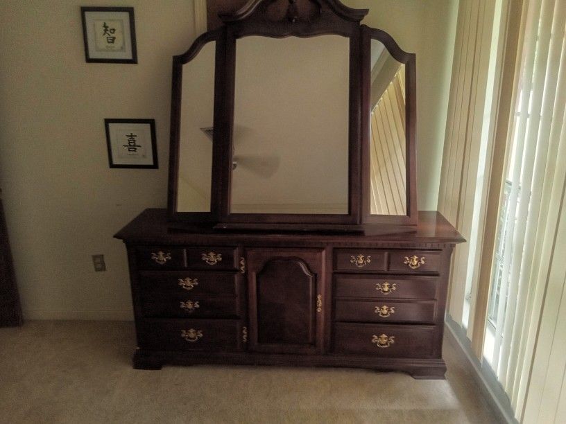 Dresser and mirror 