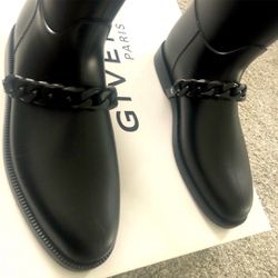 Givenchy Botte Pluie Chain Noir Rain Boot