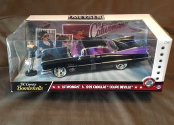 Jada Diecast DC Catwoman And Cadillac 