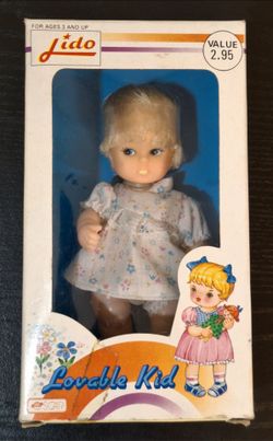 VINTAGE LIDO LOVABLE KID BLONDE SHORT HAIR BABY DOLL
