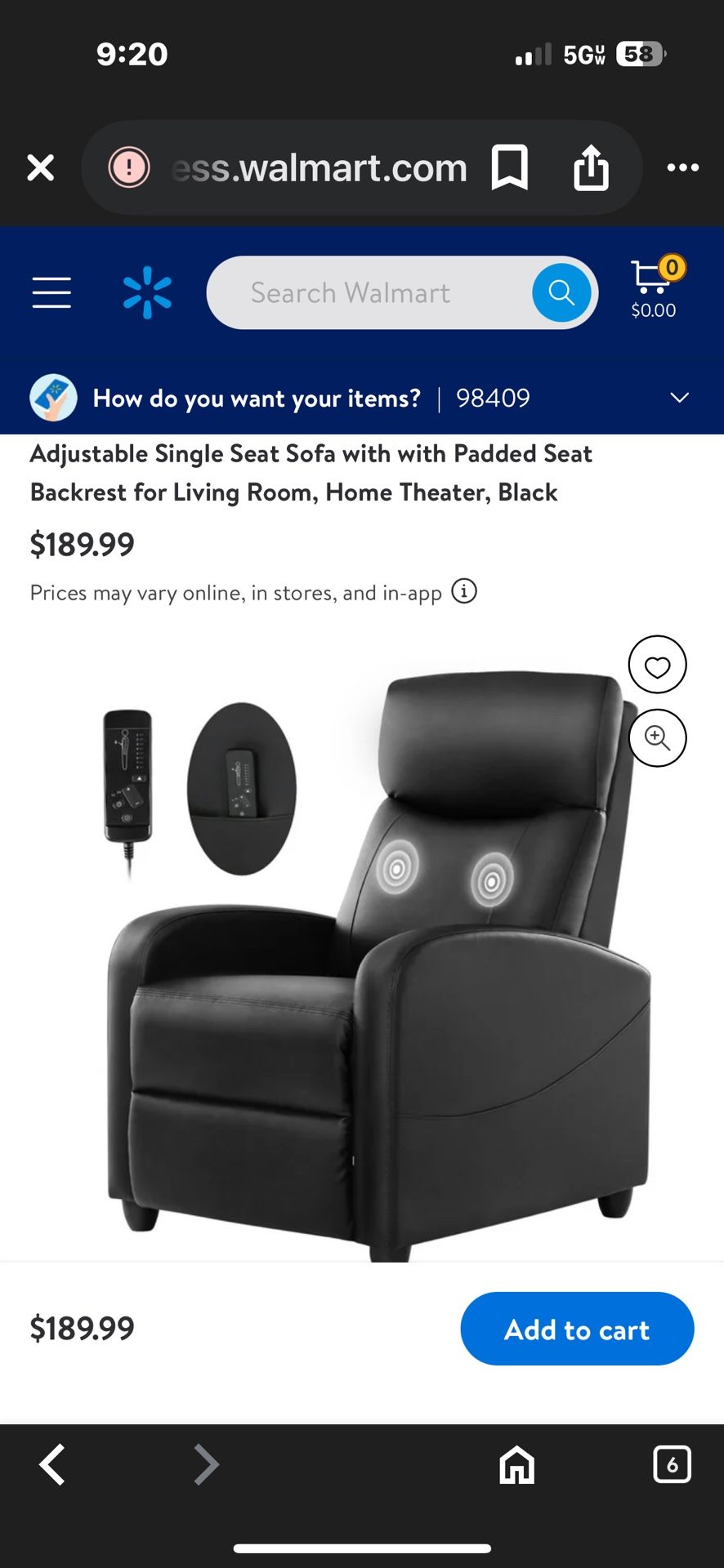 New Unopened Massage Recliner