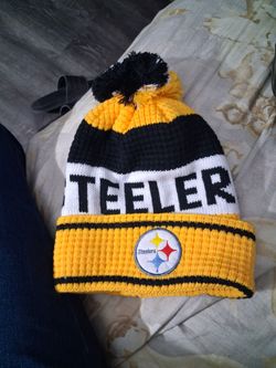 Steelers and packers beanie