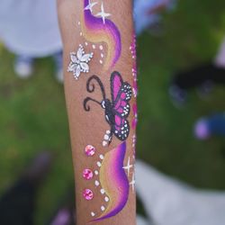Face Paintings With Glitter