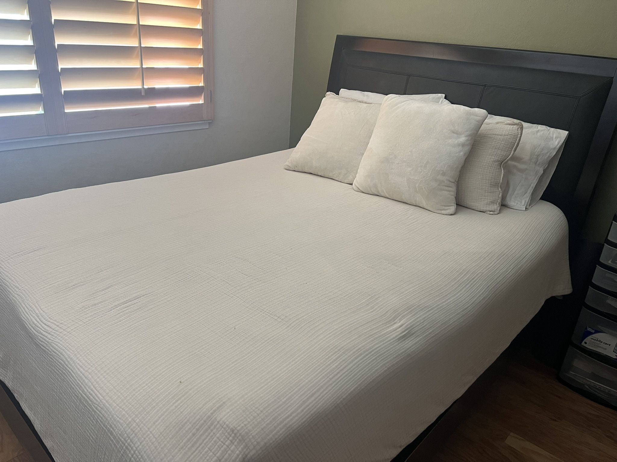 Bed Frame And Matching Dresser With Mirror