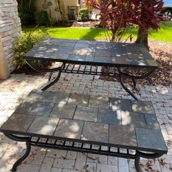 Dining table with six chairs and Matching Coffee table