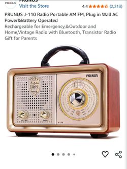 Retro Portable Radio by Prunus J-110 NIB SEALED