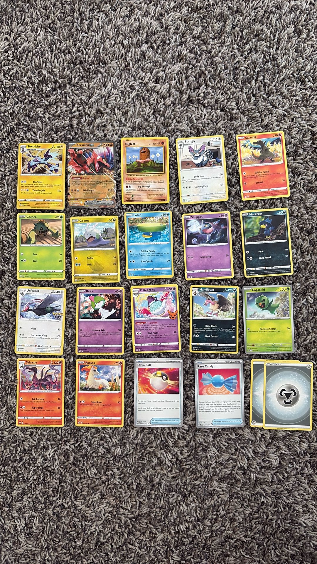 Assorted Pokemon Cards