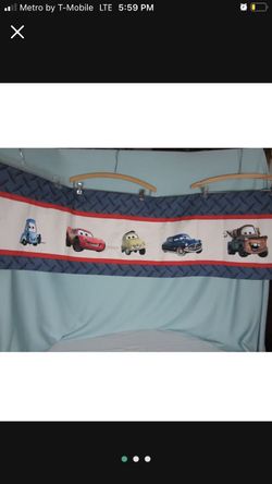 (3) PIXAR CARS CURTAINS