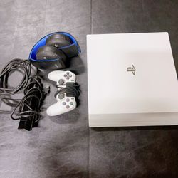 PS4 (with Controller, Wireless Headphone, Camera)