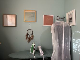 Ironing board/ steamer with laundry baskets