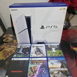 Play Station 5 Slim Disk 1TB Bundle 