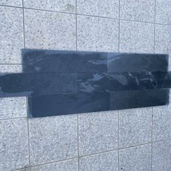 Black Tile Mate Finish Size 6”x24” Inches I Have 50’ Square Feet