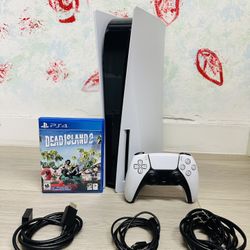 Sony PlayStation 5 - 825GB , Bonus 1 Game Dead Island 2 ( Used  )