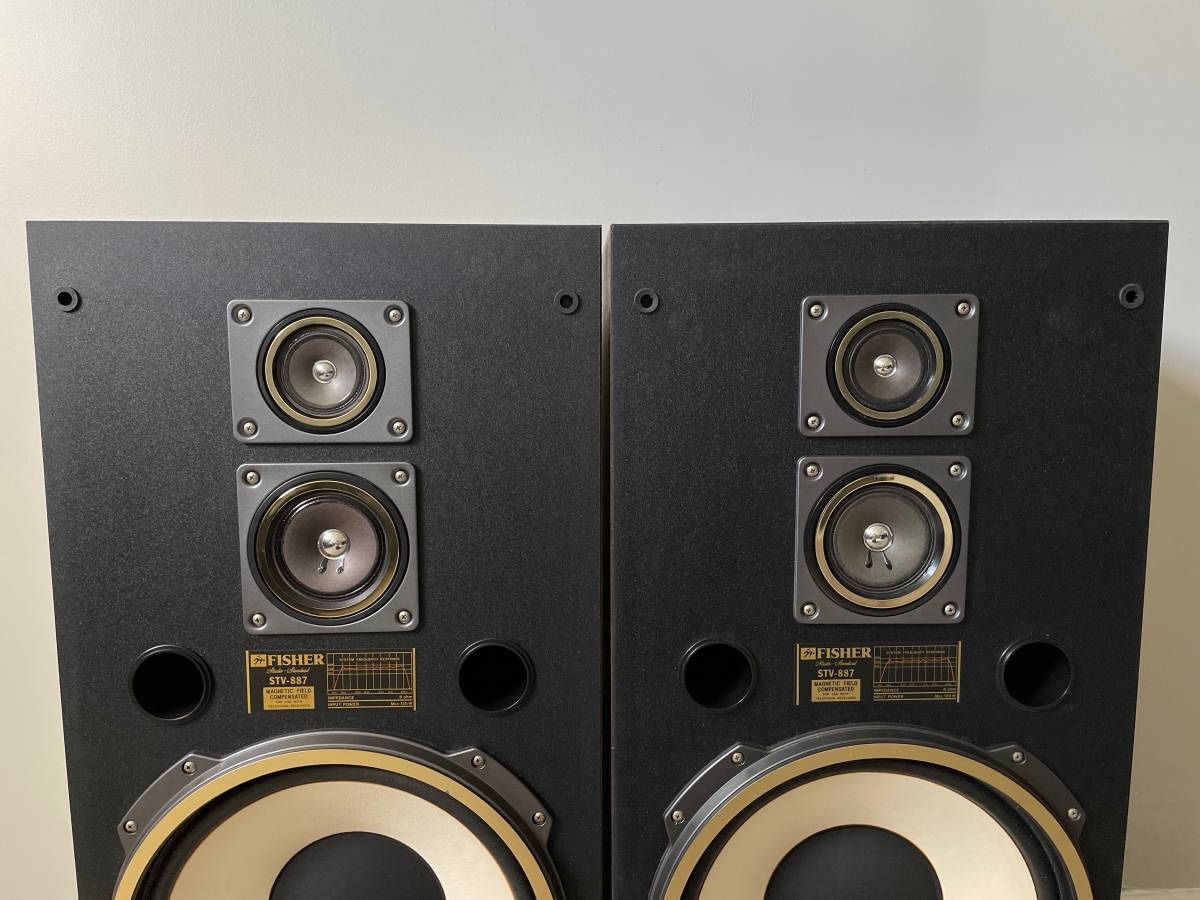 Fisher STV-887 3 Way Home Floor Standing Speakers