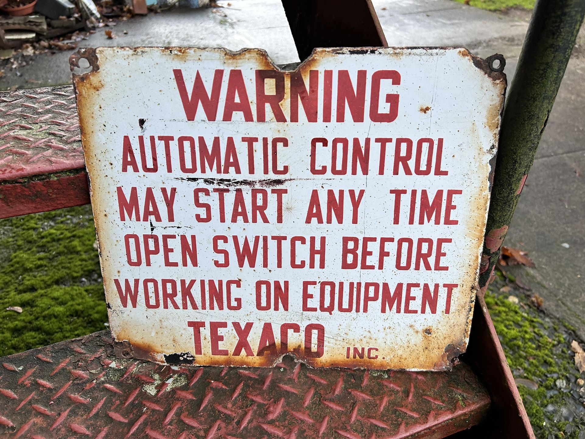 Vintage Texaco porcelain sign
