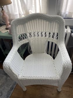 Faux Wicker Chair