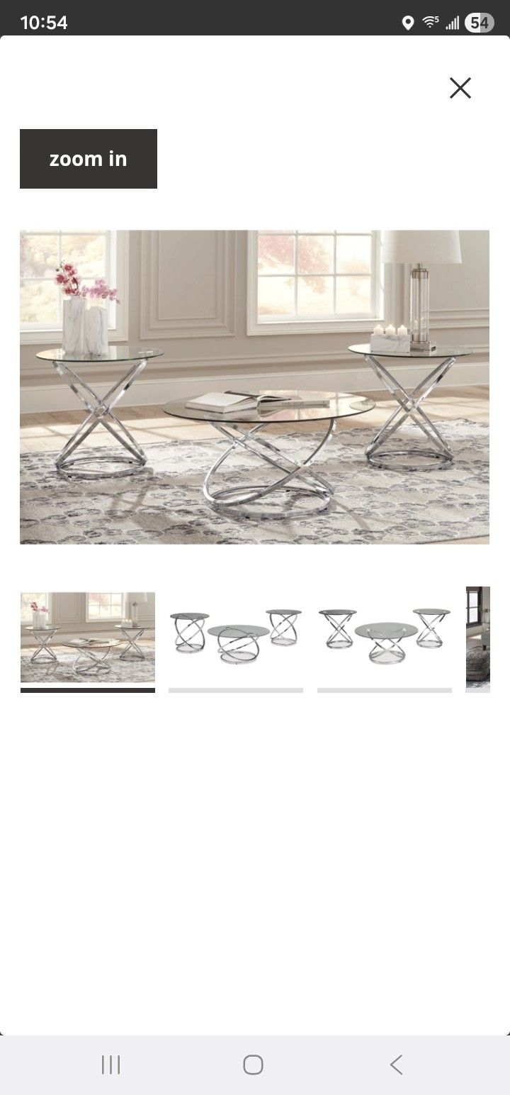 Table And 2 Coffe Tables