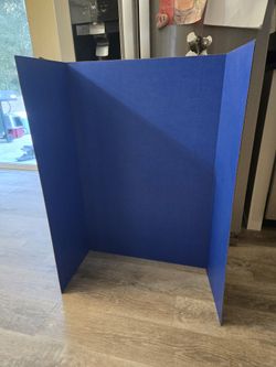 5 Tri-fold Blue Presentation Boards
