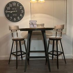 Bar High Bistro Set/ 3 Piece Dining Set