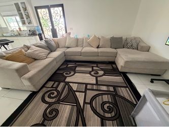 Nice, comfortable gray couch