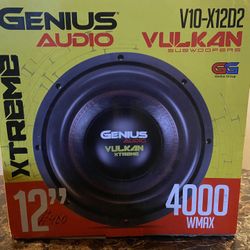 New 12" Genius Audio Vulkan Xtreme 4000w Max Power Subwoofer  $440 each  