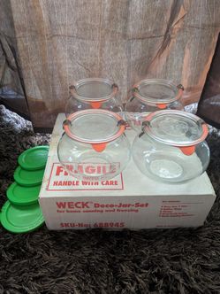 Rare Weck Rundrand-Glas 100 Canning Jars