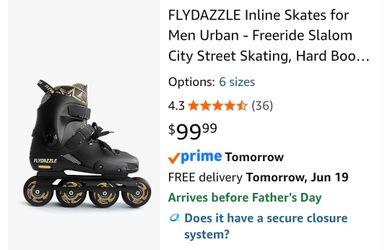 FLYDAZZLE men's roller blades size 10.5-11
