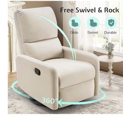BRAND NEW IN BOX! Swivel Glider Rocking Recliner 