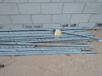 Galvanized steel chain pole