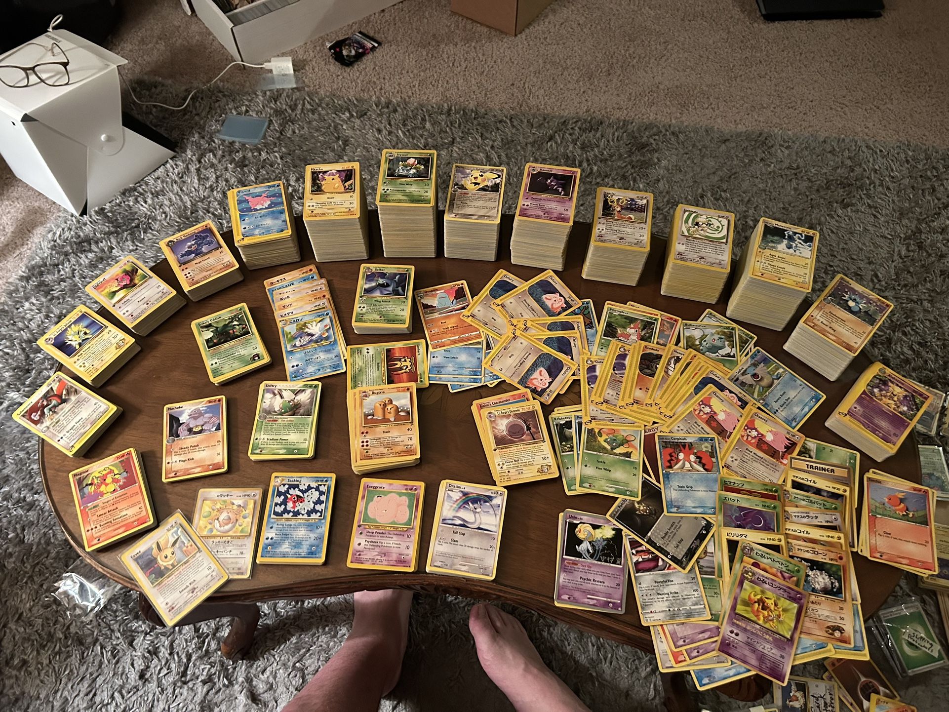 Original Pokémon 1999 big card Lot holos 1st Edition vintage 90s LV X EX Rocket e-Reader Old Collection e Series Stacks Binder rare